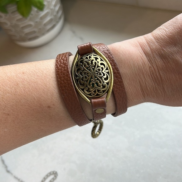 PREMIER DESIGNS Women’s Desert Diva Leather Western Wrap Bracelet Adjustable - Picture 5 of 6